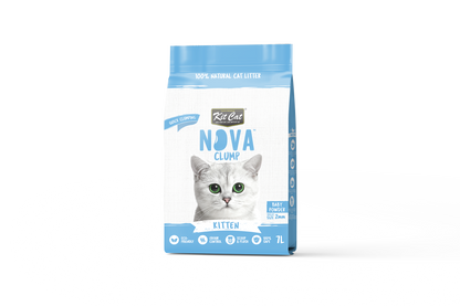 Kit de areia para gatos Eco SoyaClump - Talco para gatinhos, areia para gatos de 7 litros