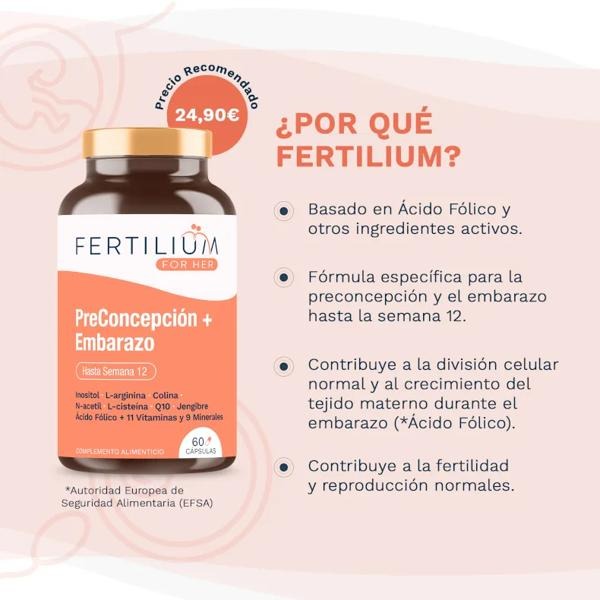 Preconcepción y Embarazo Fertilium 60 cápsulas