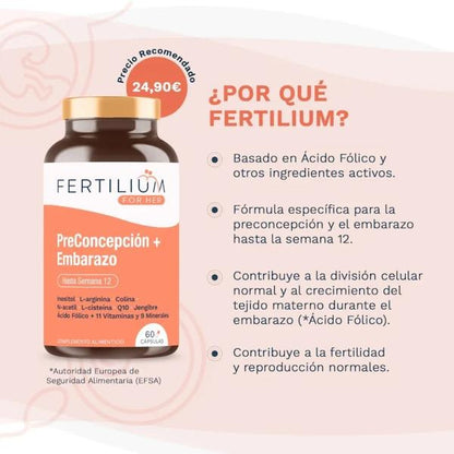 Preconcepción y Embarazo Fertilium 60 cápsulas