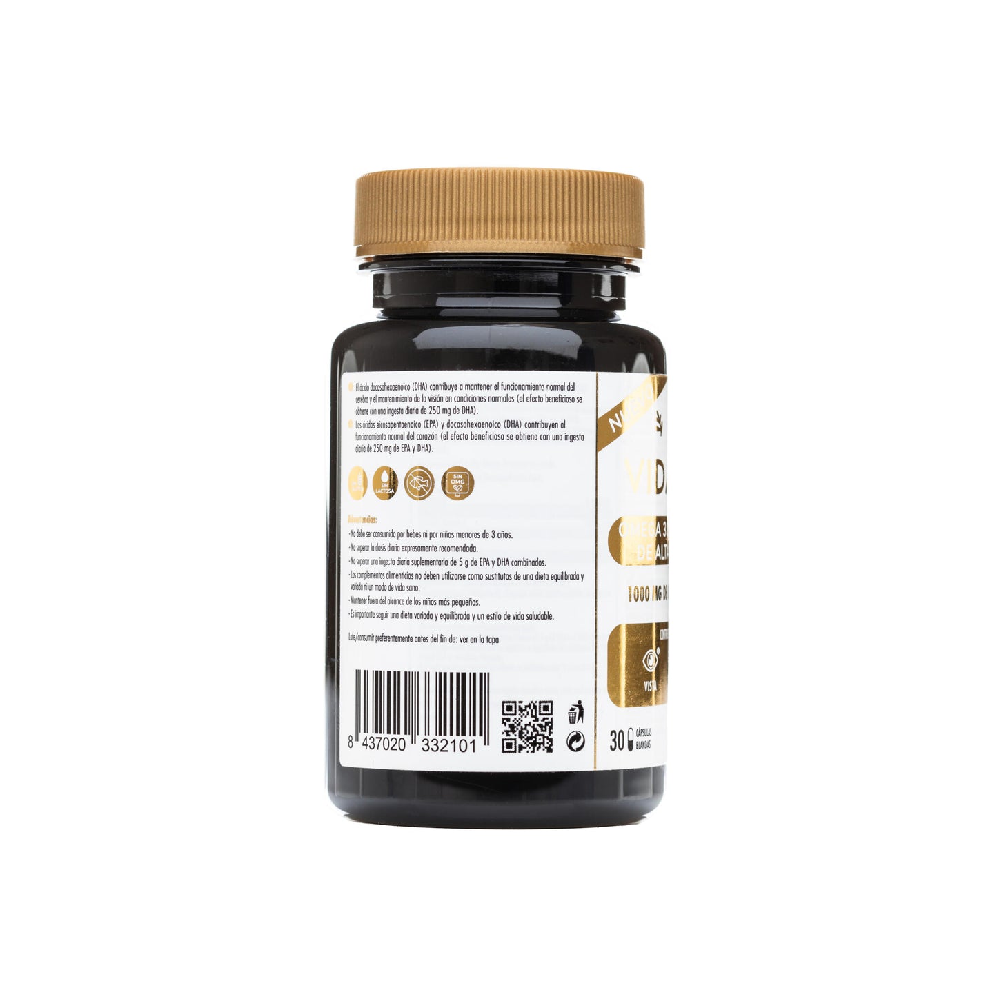 OMEGA 3 MICROALGAS VIDALIM 1000: 1.000 mg DHA EN UNA SOLA CAPSULA | 30 CAPSULAS_2