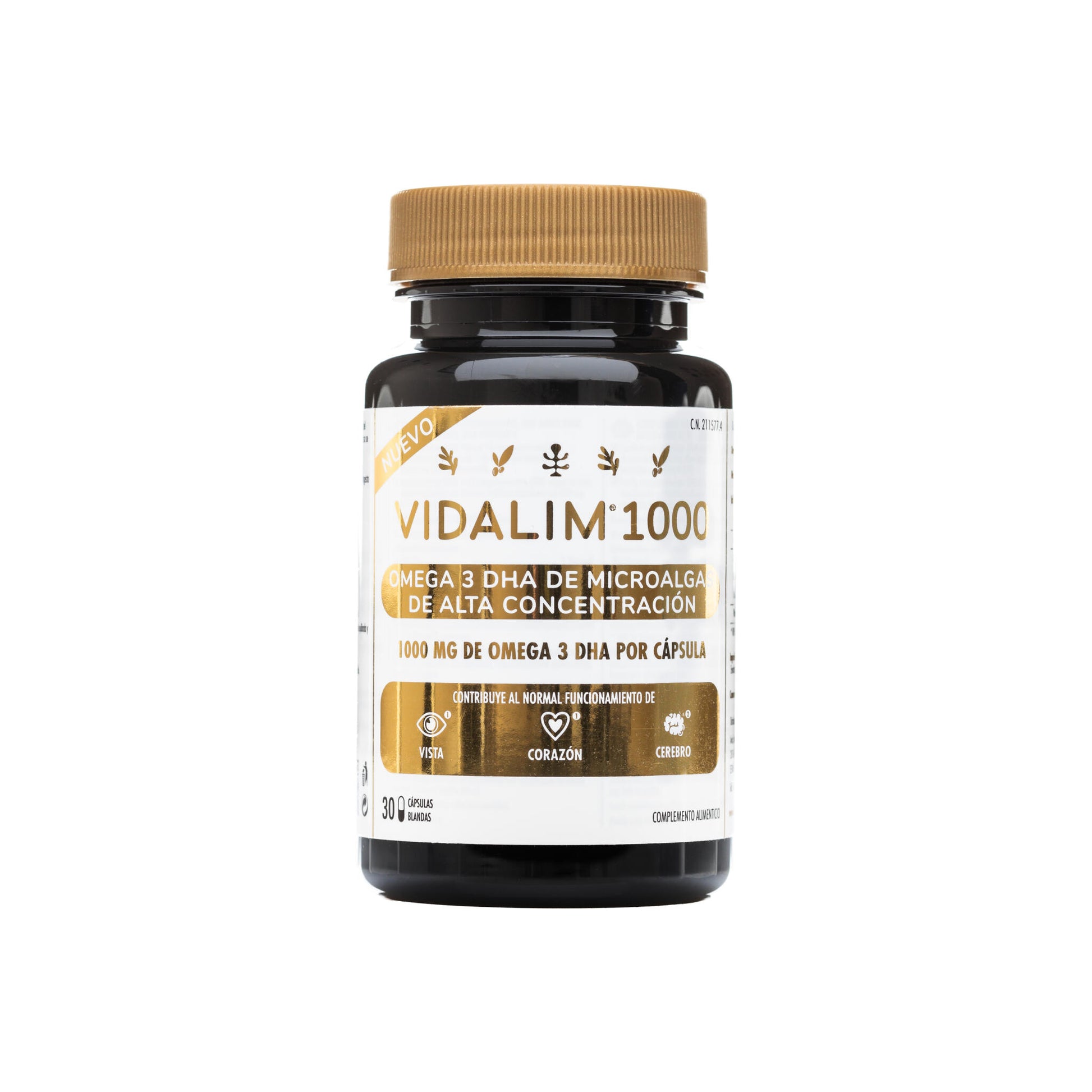 OMEGA 3 MICROALGAS VIDALIM 1000: 1.000 mg DHA EN UNA SOLA CAPSULA | 30 CAPSULAS_0
