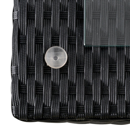 Outsunny Conjunto De Muebles De Jardín De Ratán Con Cojines Acolchados Metal_4