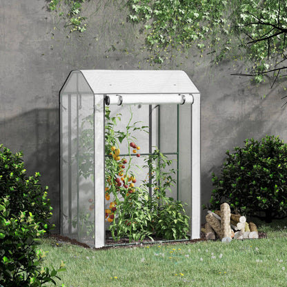 Outsunny Invernadero Jardín Con 2 Puertas Y 8 Ventilaciones Para Cultivo Plantas_1