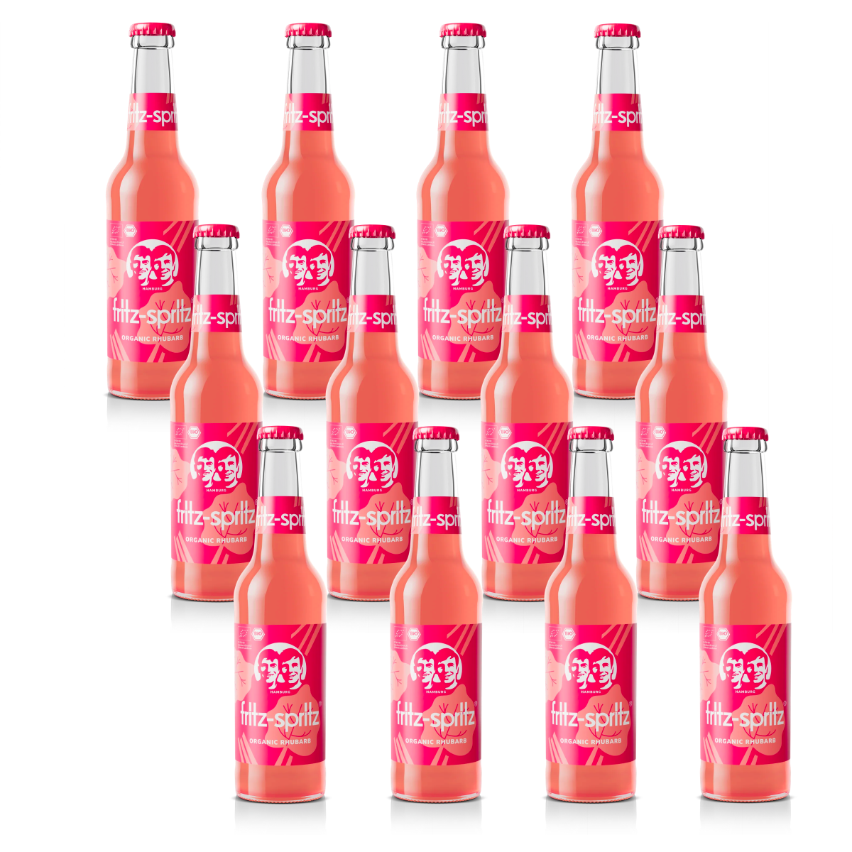 Pack 12x Fritz Spritz Ruibarbo FRITZ-KOLA 330 ml