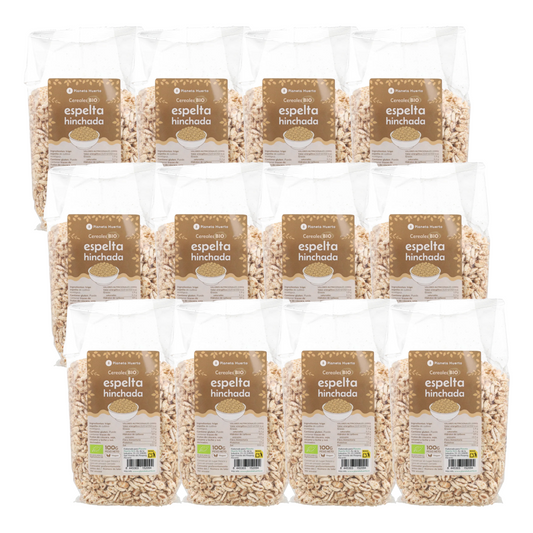 Pack 12x Trigo espelta hinchada ECO Planeta Huerto 100 g