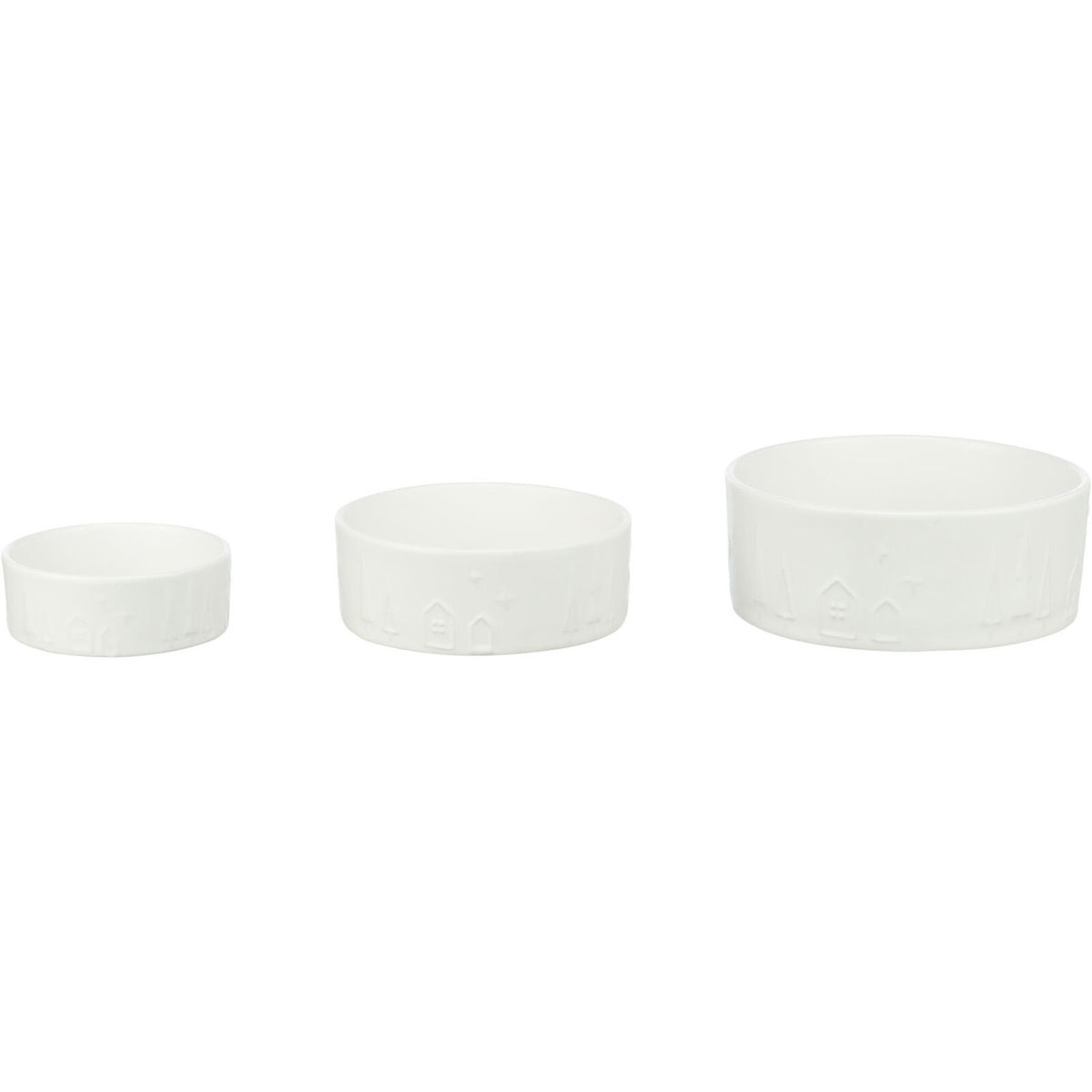 Comedero de cerámica, Navidad, 0,8 l/ø 16 cm, blanco Trixie