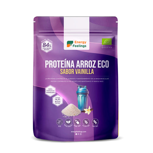 Proteína de Arroz com Baunilha: (1 Kg.) Embalagem XXL