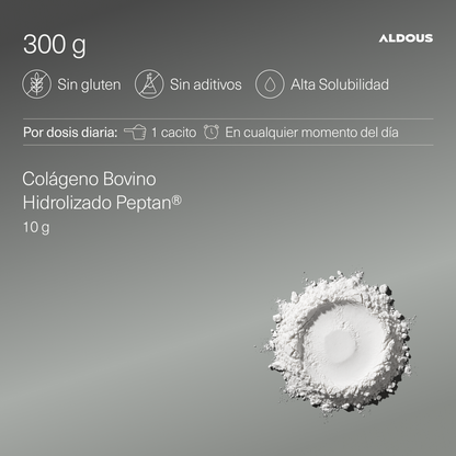 Colágeno Hidrolizado en Polvo 300 g Aldous Bio