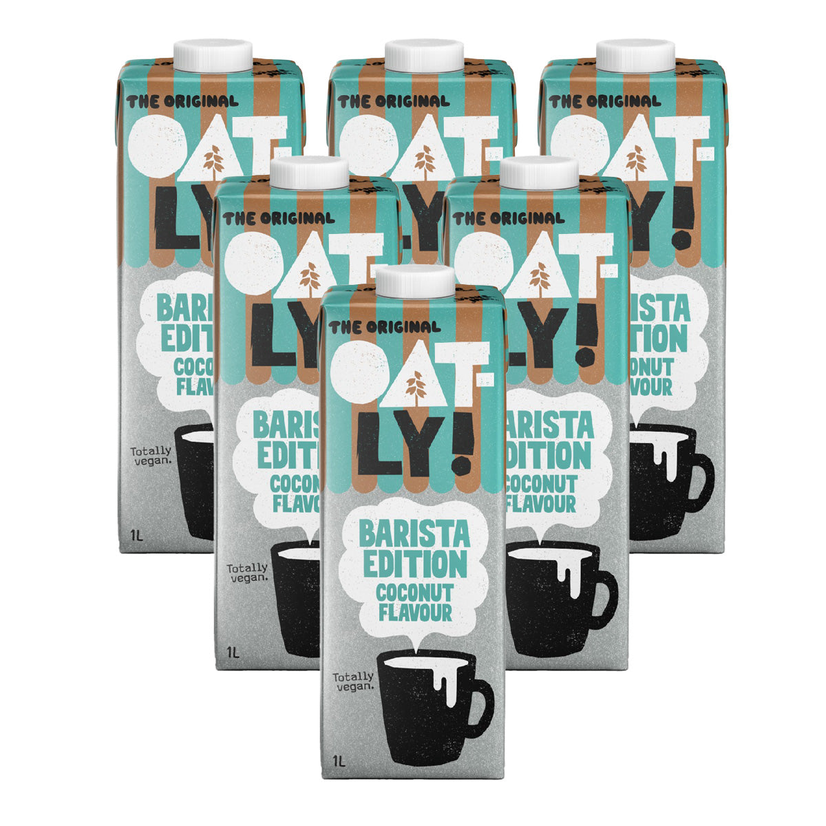 Pack 6x Bebida de Avena Barista sabor Coco Oatly 1 L
