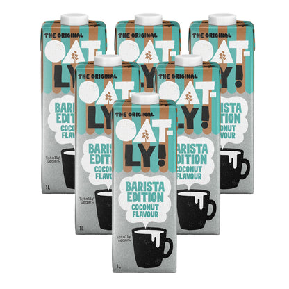 Pack 6x Bebida de Avena Barista sabor Coco Oatly 1 L