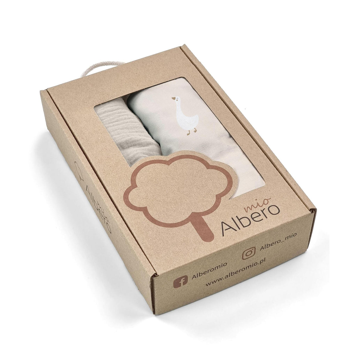 Pack 2 Bajeras Capazo Algodón Satinado Y Muselina Goose_3