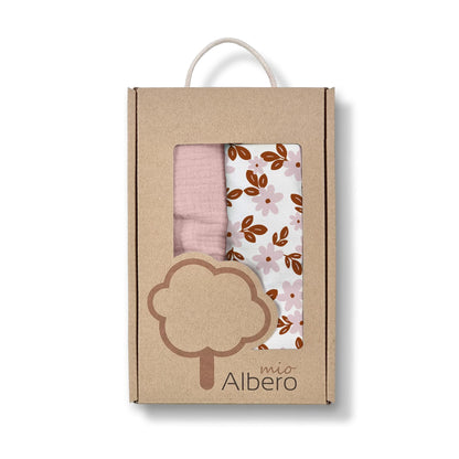 Pack 2 Bajeras Capazo Algodón Satinado Y Muselina Retro Flower_4