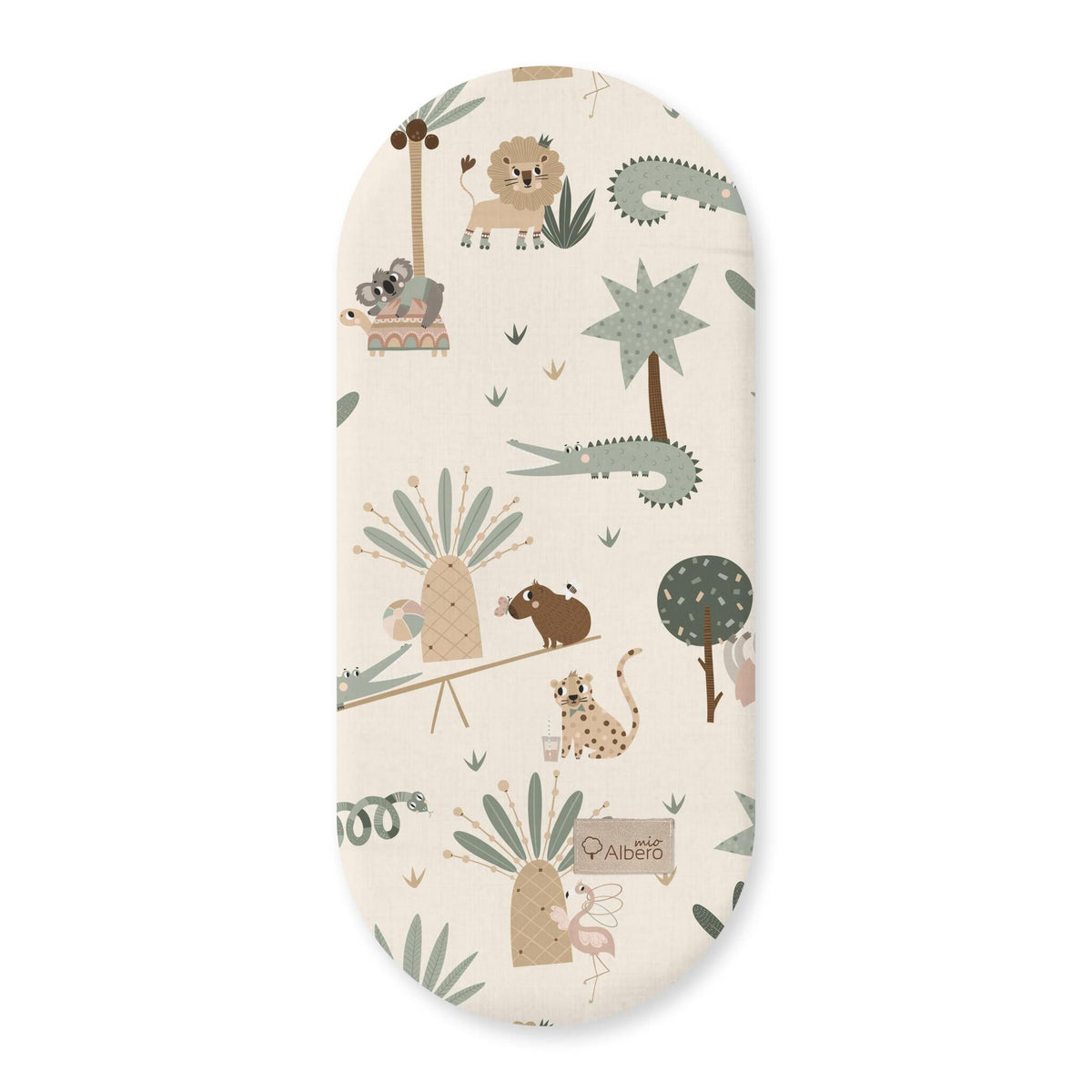 Pack 2 Bajeras Capazo Algodón Satinado Y Muselina Tropic Fun_4