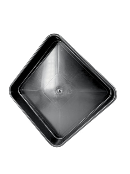 Pack 3 Bandejas Negras Para Macetas 20x20 Cm | Plástico Grueso, Sin Agujeros – Ideal Drenaje, Organización O Germinación_3