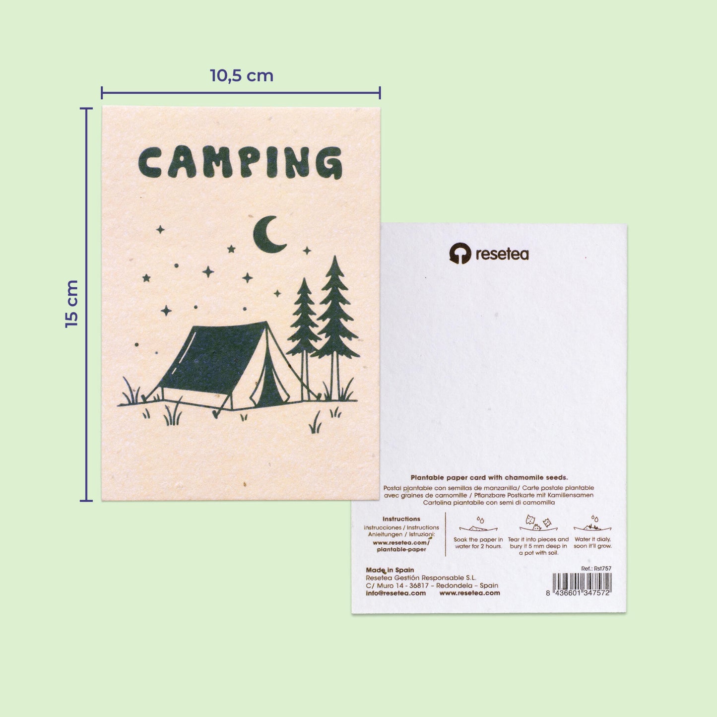 Pack De 3 Postales Plantables – Summer Break Collection_1
