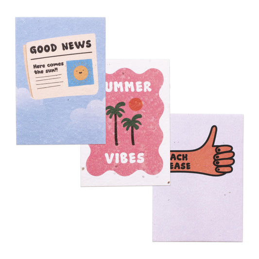 Pack De 3 Postales Plantables – Summer Vibes Collection_0