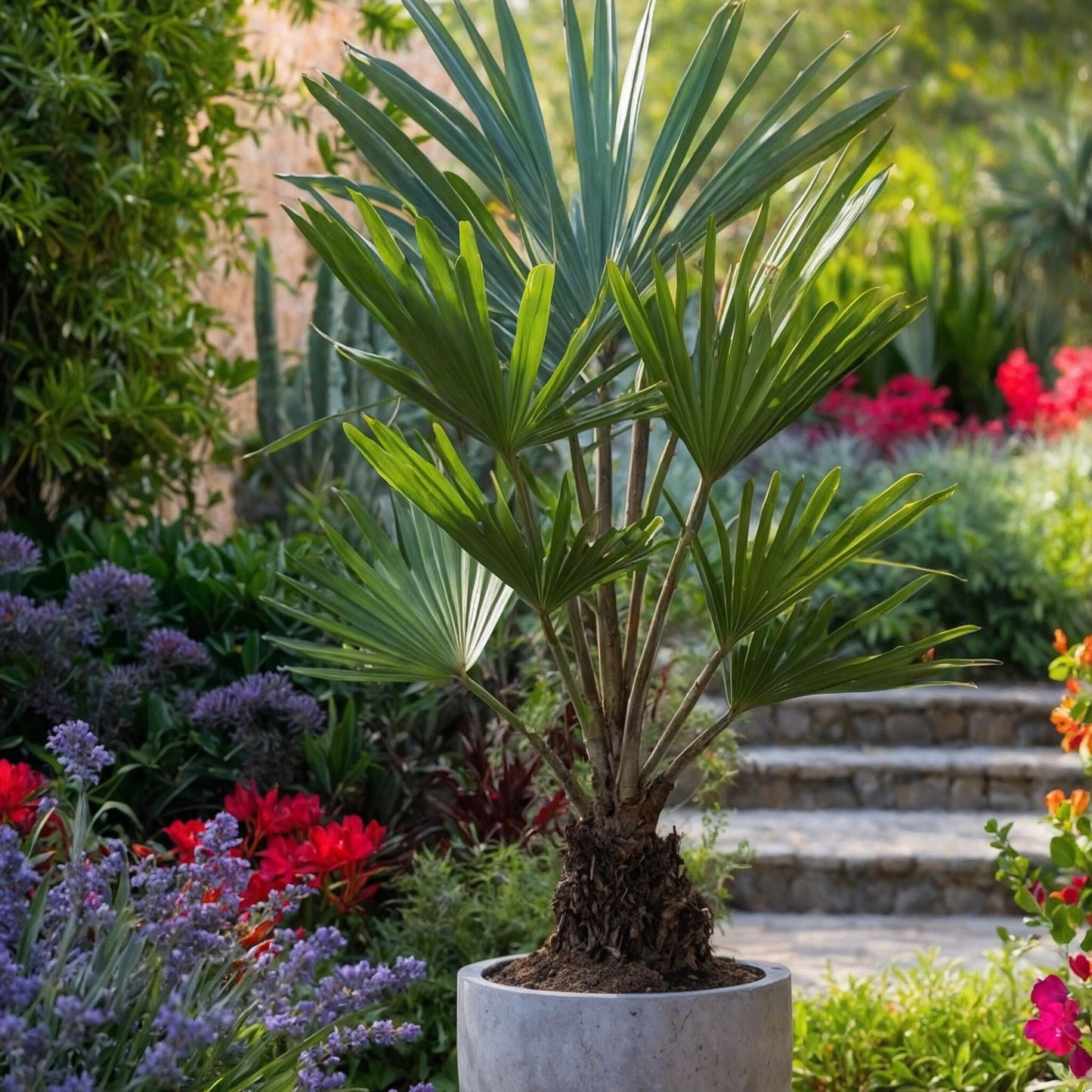 Palma De China - Trachycarpus Fortunei - Altura 35-45cm - ⌀15cm_1