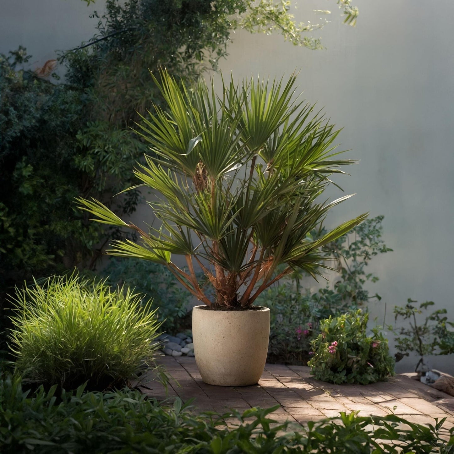 Palmito - 2 Pzs - Chamaerops Humilis - Altura 70-80cm - ⌀21cm_1