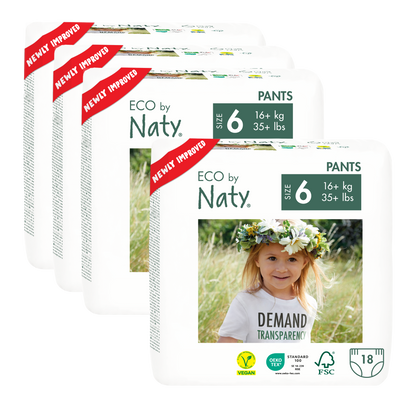Pack de fraldas e cuecas nº 6 Naty 16+ kg 36 unidades