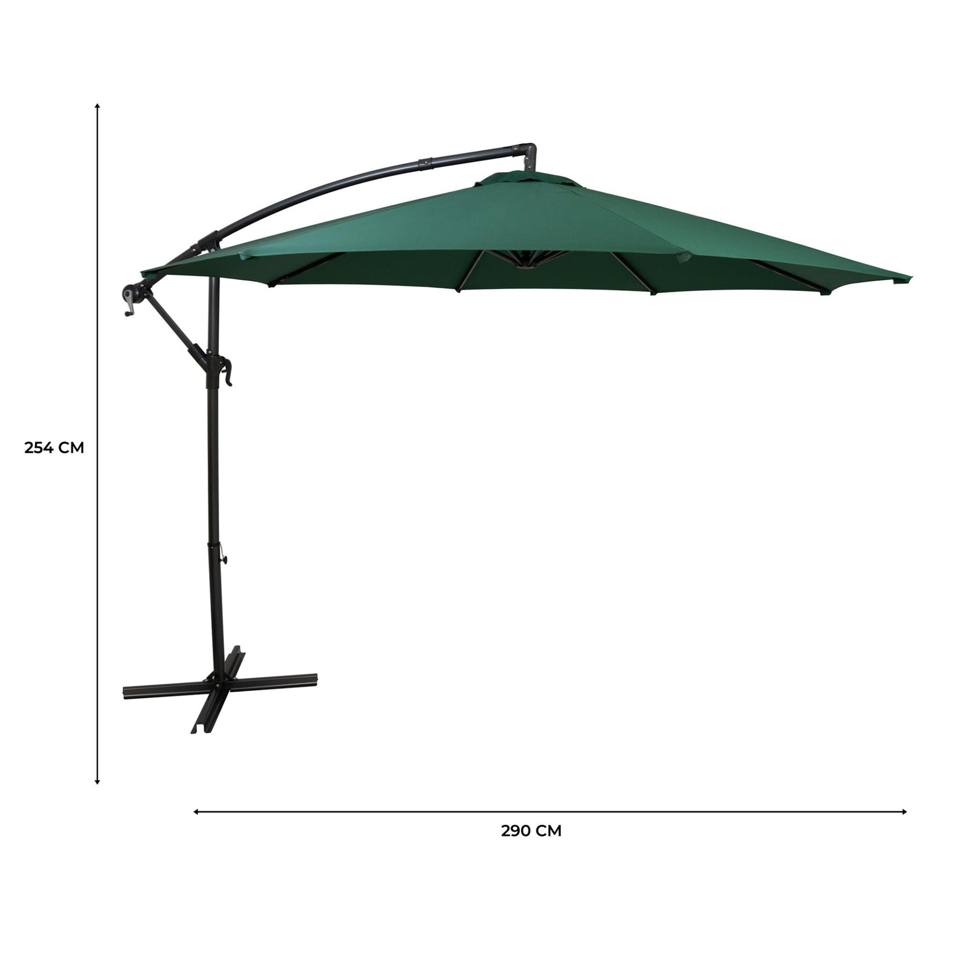 Parasol Excéntrico De 3 M – Verde_4