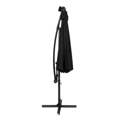 Parasol Excéntrico Led De 3 M – Negro_1