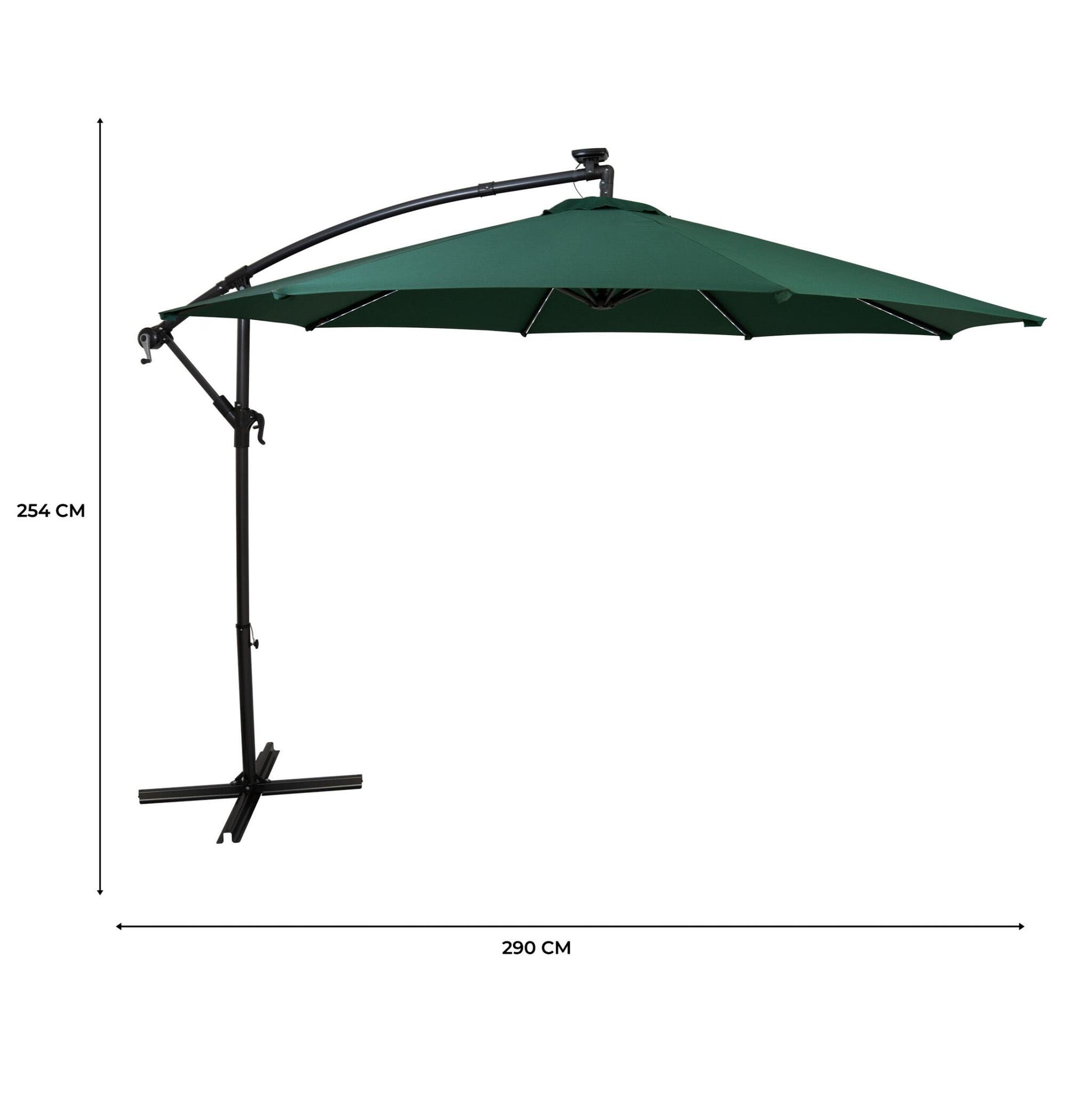 Parasol Excéntrico Led De 3 M – Verde_4