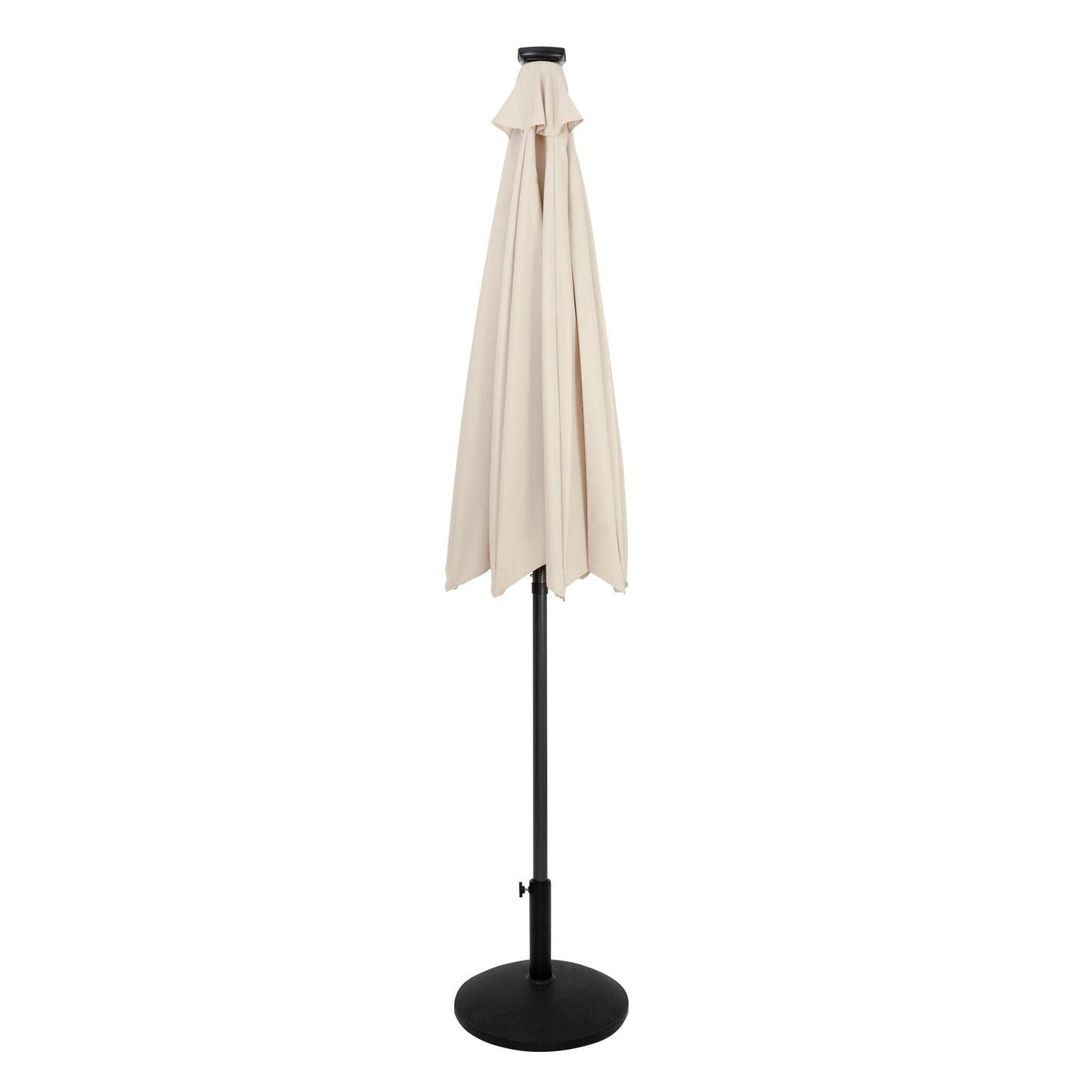 Parasol Led Inclinable 2,7 M Con Base – Crema_1