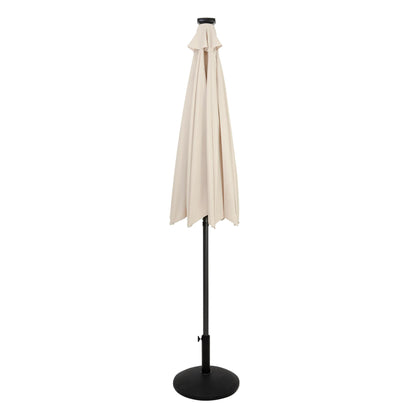 Parasol Led Inclinable 2,7 M Con Base – Crema_1