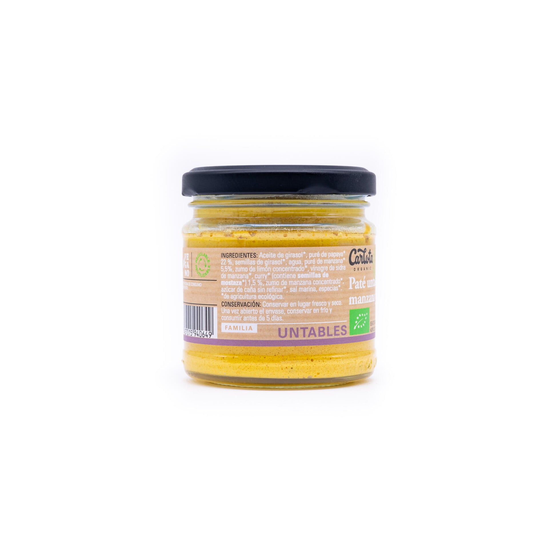 Paté Untable De Papaya, Manzana Y Curry 180g_1