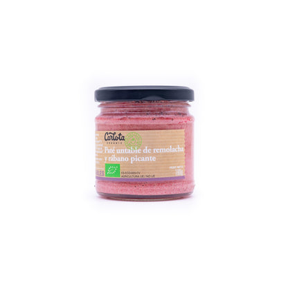 Paté Untable De Remolacha  Y Rábano Picante 180g_0