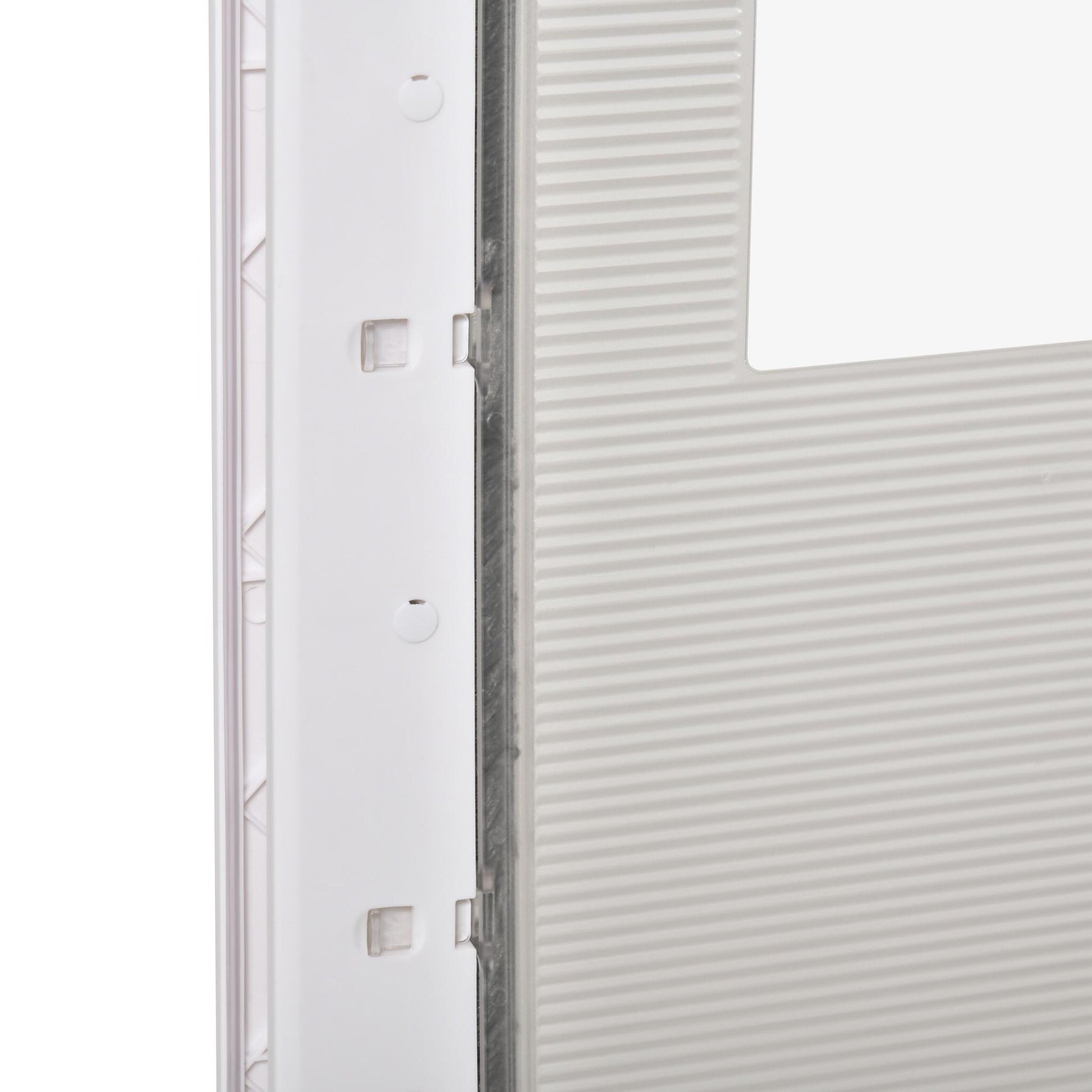 Pawhut Puerta Para Mascotas 38,6x52x5,5cm Con Cierre Magnético De 2 Vías Blanco_4