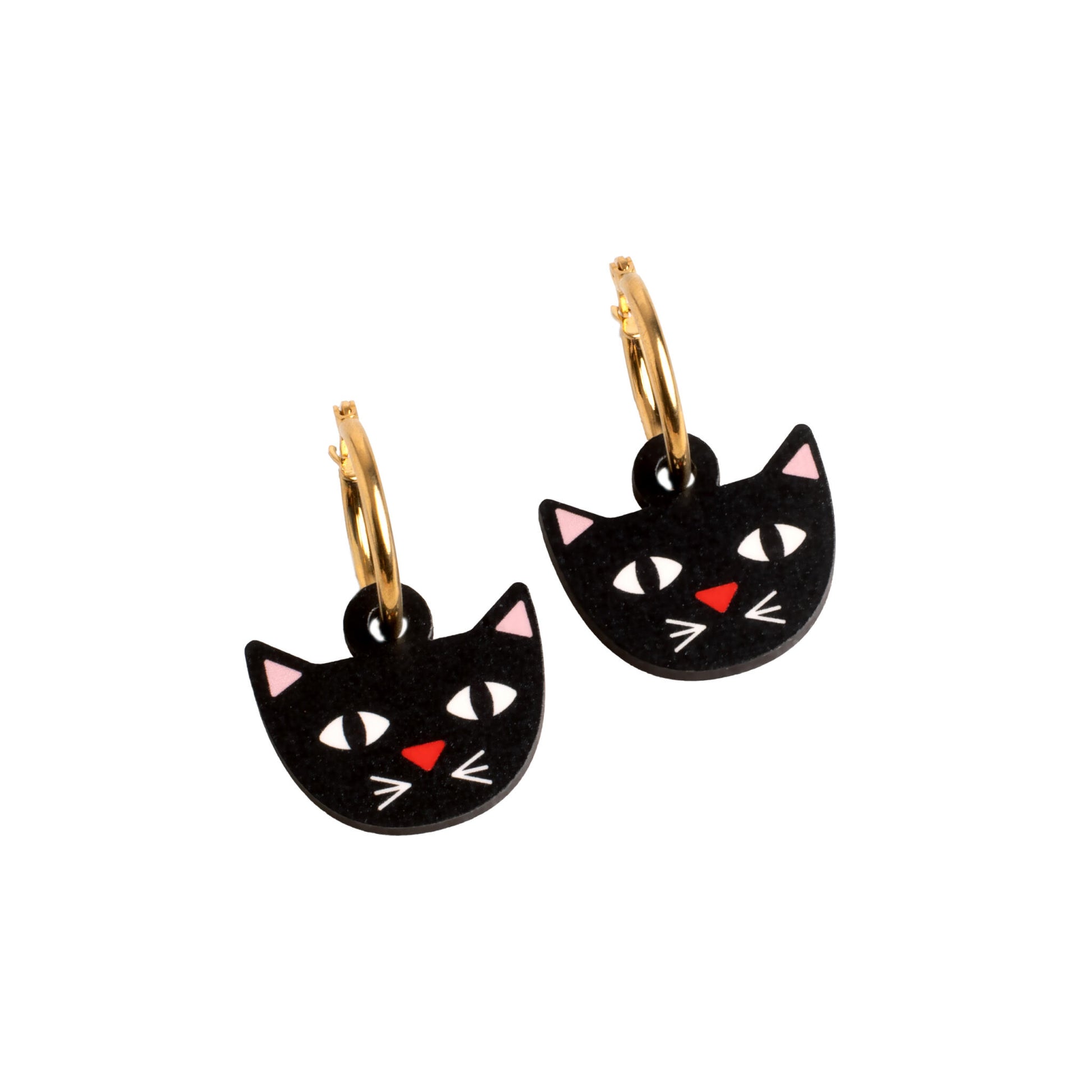Pendientes Cat De Madera | Joyería Artesanal, Ligera Y Elegante | Diseño Natural Y Original_0