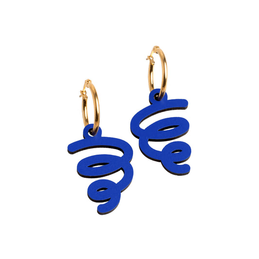 Pendientes Tornado - Aro de Acero Quirúrgico y Bañado en Oro de 18k - Nature Vibes_0
