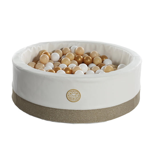 Piscina De Bolas Glitter Con 200 Pelotas Blanco_0
