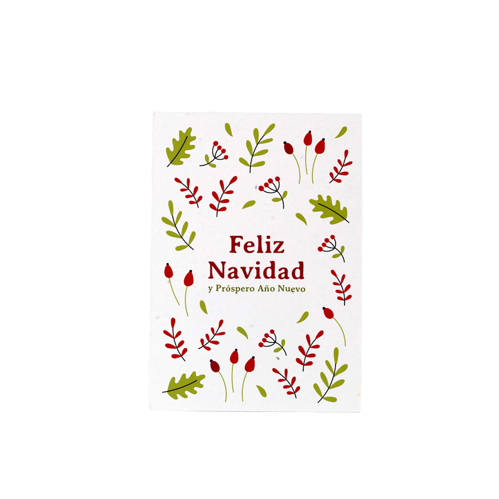 Postal Plantable Feliz Navidad Y Próspero Año Nuevo – Papel De Algodón Reciclado - Resetea_0