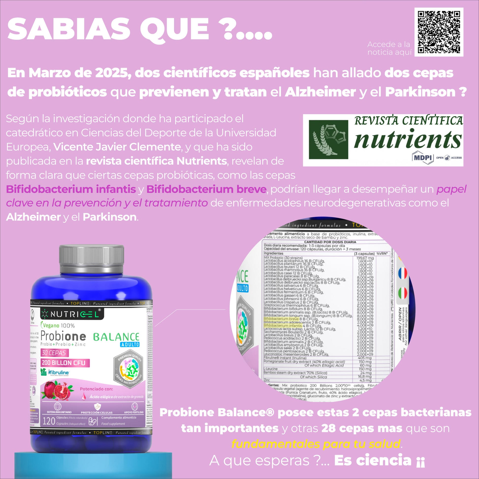 Probione Balance® - Probióticos Intestinales 30 Cepas + 200 Billones Ufc_4
