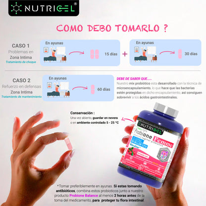 Probione Femme® - Probióticos Vaginales 10 Cepas Especificas + 100 Billones Ufc_4