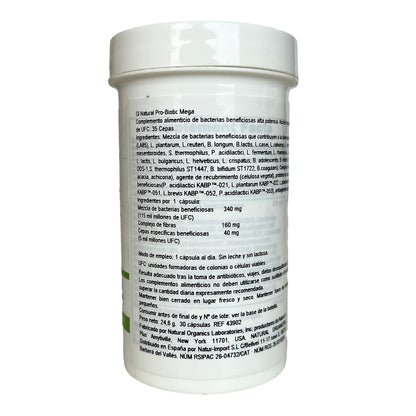 GI Natural Probiotic Mega Nature's Plus 30 cápsulas