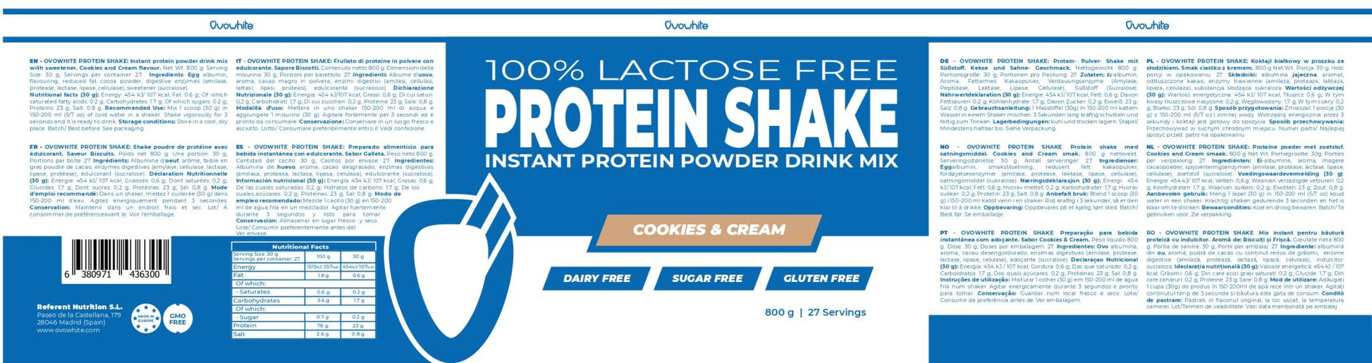 Protein Shake - Cookies And Cream 800g_2