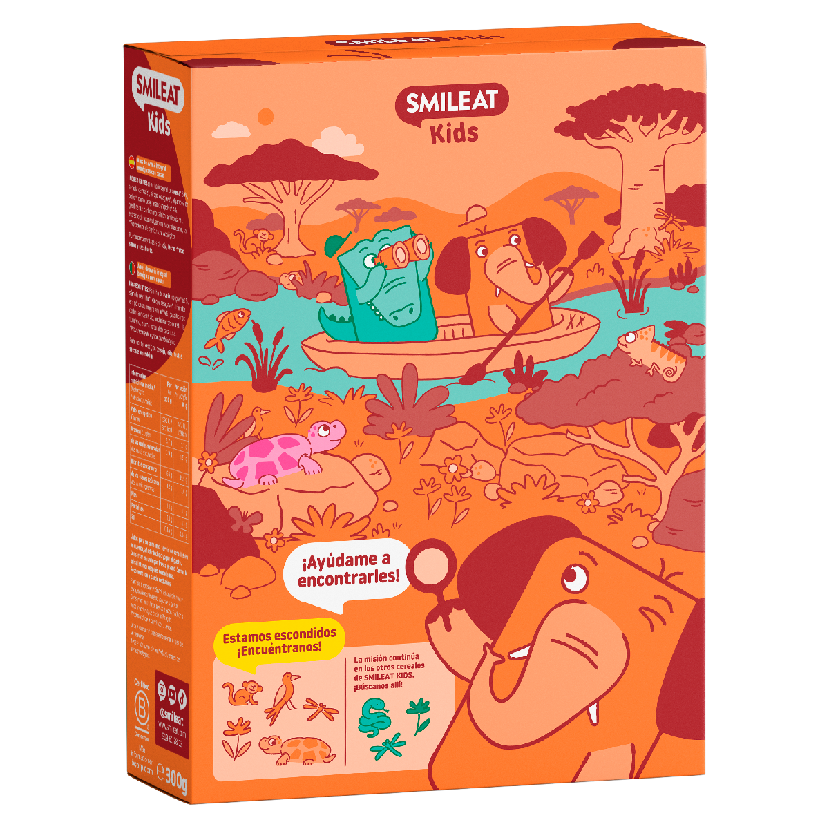Cereales de Avena Integral sabor Chocolate 100% Ecológicos Smileat Kids 300 g