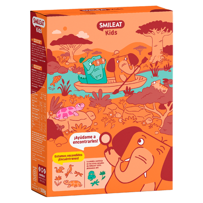 Cereales de Avena Integral sabor Chocolate 100% Ecológicos Smileat Kids 300 g