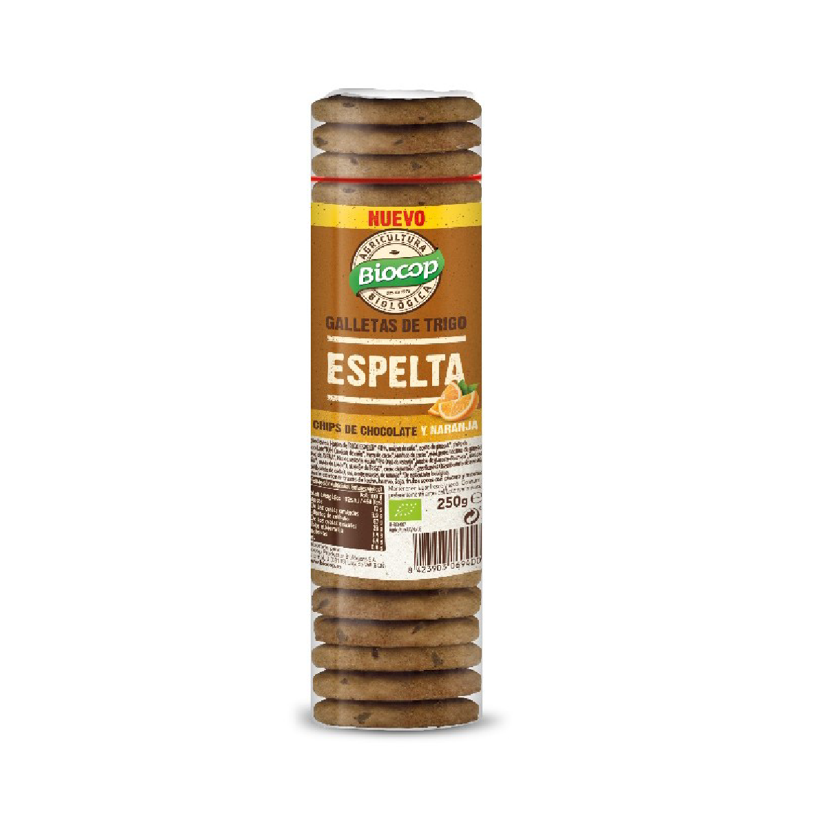 Biocop Biscoitos de Espelta Biológica com Pepitas de Chocolate e Laranja 250 g
