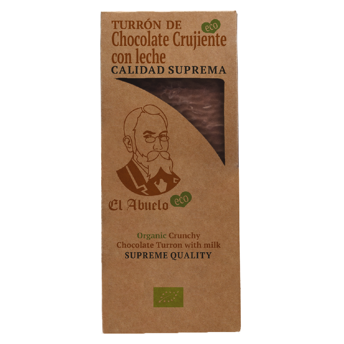 Chocolate Crocante Orgânico Nougat El Abuelo, 200 g