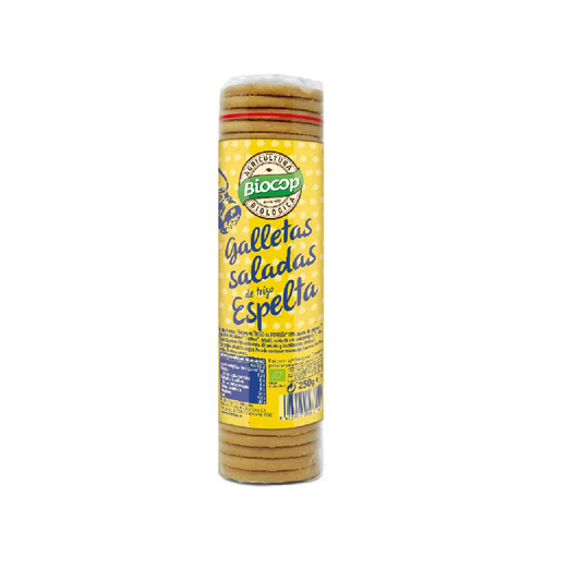 Biscoitos Salgados de Trigo Espelta Biológico Biocop 250 g
