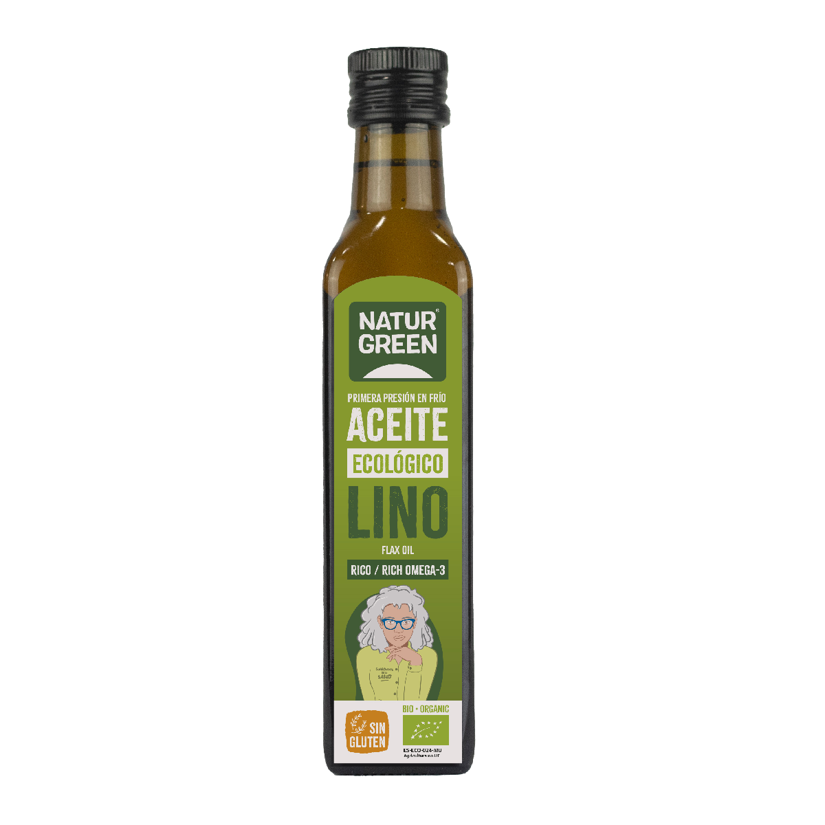 Óleo de Linhaça Biológico NaturGreen, 250 ml