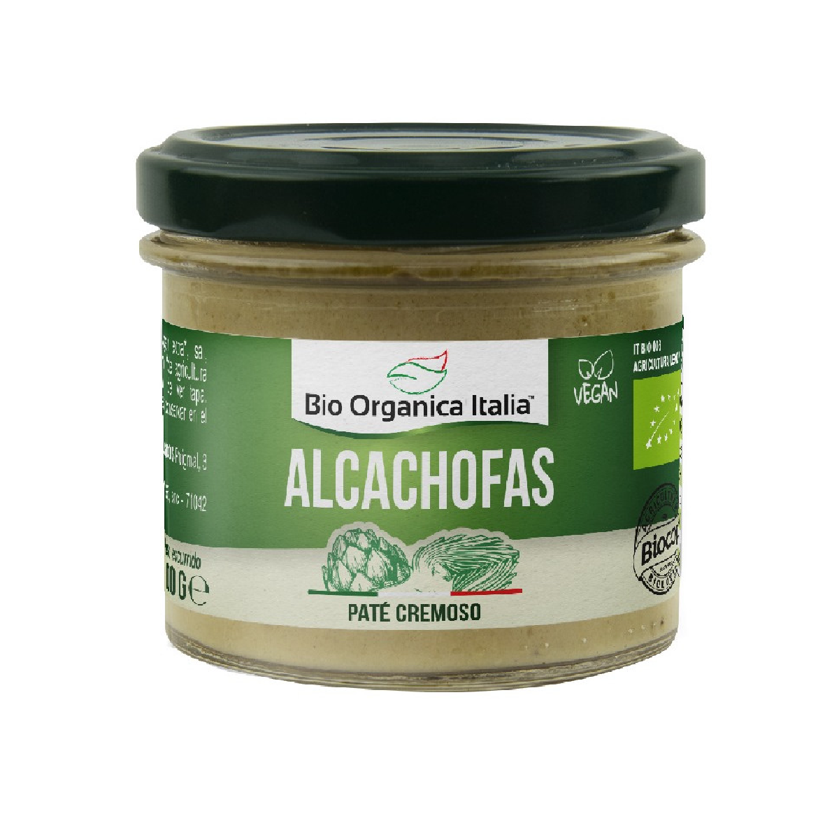 Patê de Alcachofra Biológico de Itália 100g