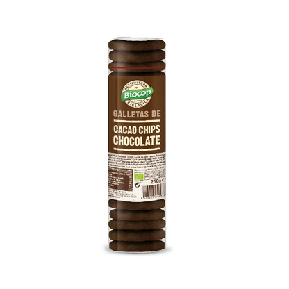 Biocop Biscoitos de cacau biológico com pepitas de chocolate 250 g