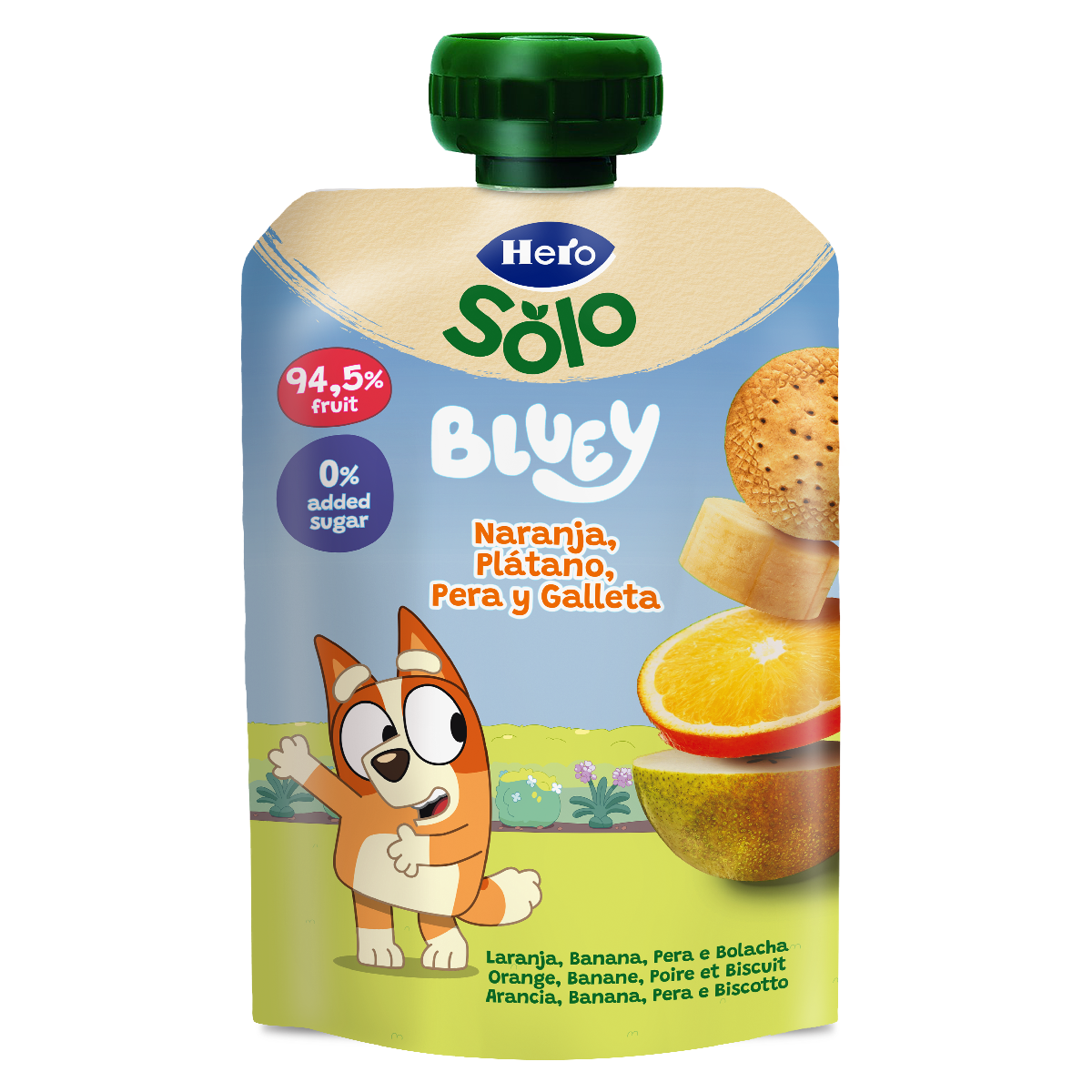 Hero Laranja Banana Pera Cookie Tigela de Iogurte 100g