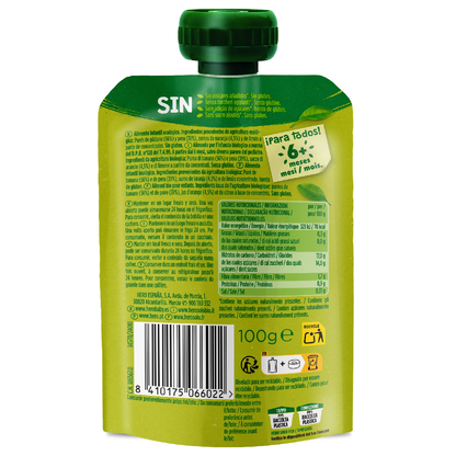 Saco de Fruta 100% Biológica Sabor Banana, Pêra e Laranja 100g - Hero Solo