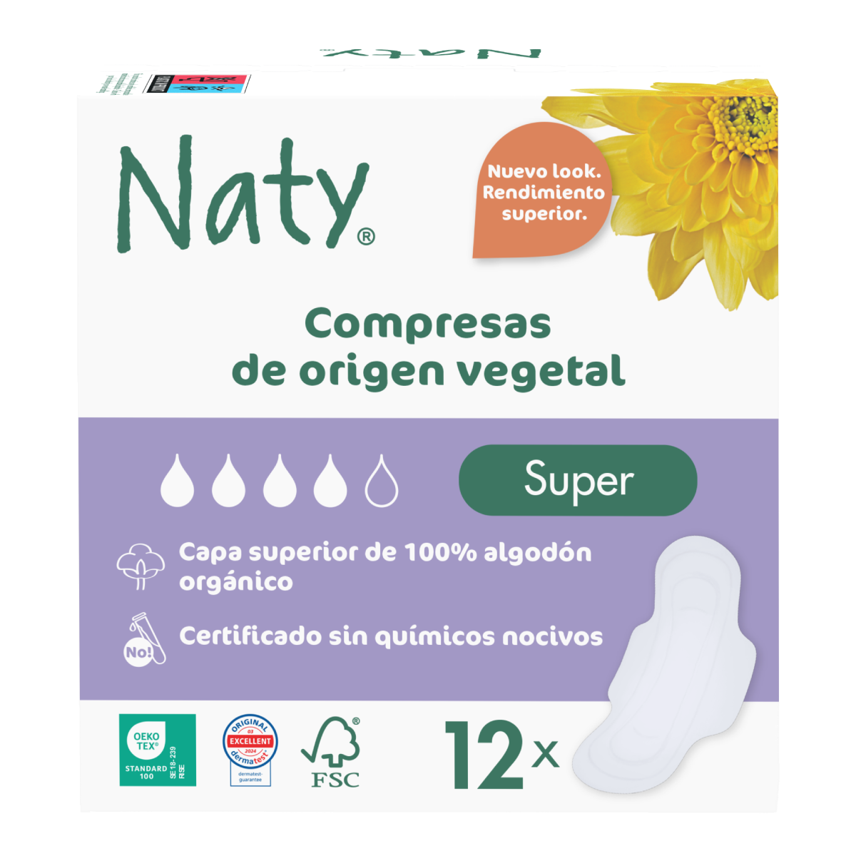 Naty Super Pads, 12 unidades